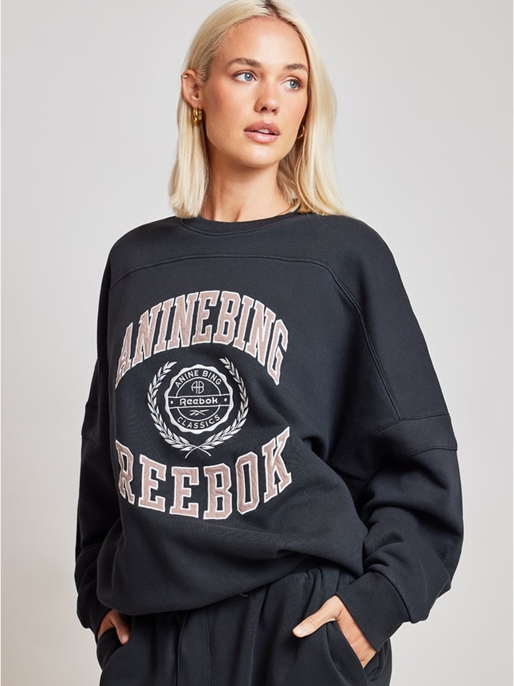 Like New - Reebok x Anine Bing Oversized Crew
